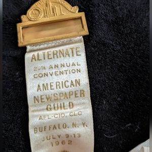 Name tag Lot - Newspaper Guild.  ANG